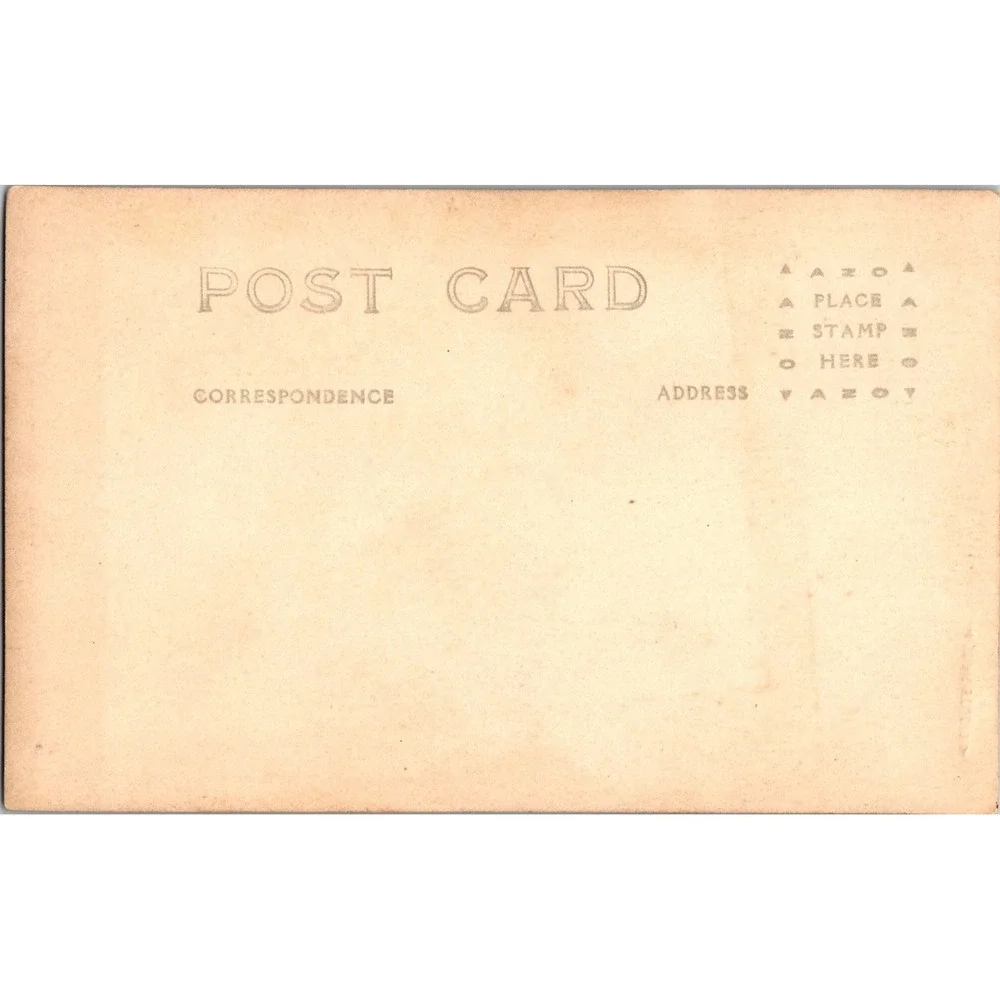 Vintage Azo Postcard Sepia Photo of Historic House Early‎ 1900s
